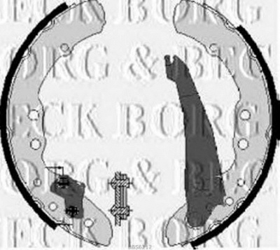 BORG & BECK bbs6212 -  Комплект тормозных колодок